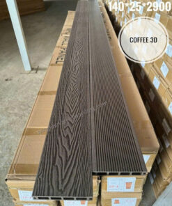 Sàn Nhựa Ngoài Trời Lổ Vuông 3d Màu Coffee