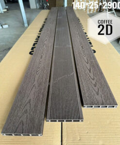 Sàn Nhựa Ngoài Trời Lổ Vuông Màu Coffee