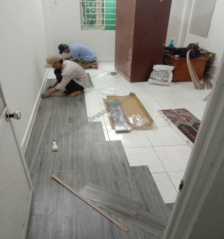 Sàn nhựa dán keo