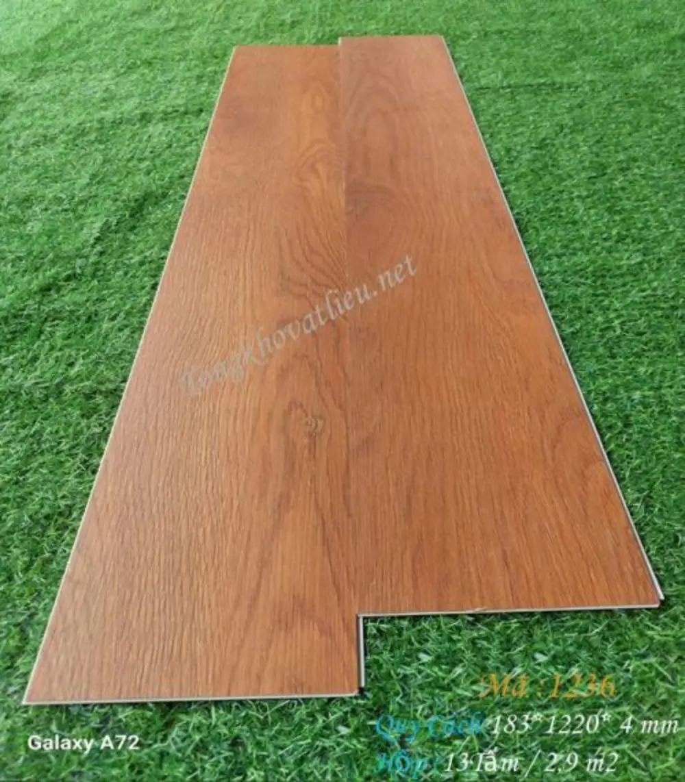 Sàn Nhựa Giả Gỗ Hèm Khóa Mã 1236 - 4x183x1220mm
