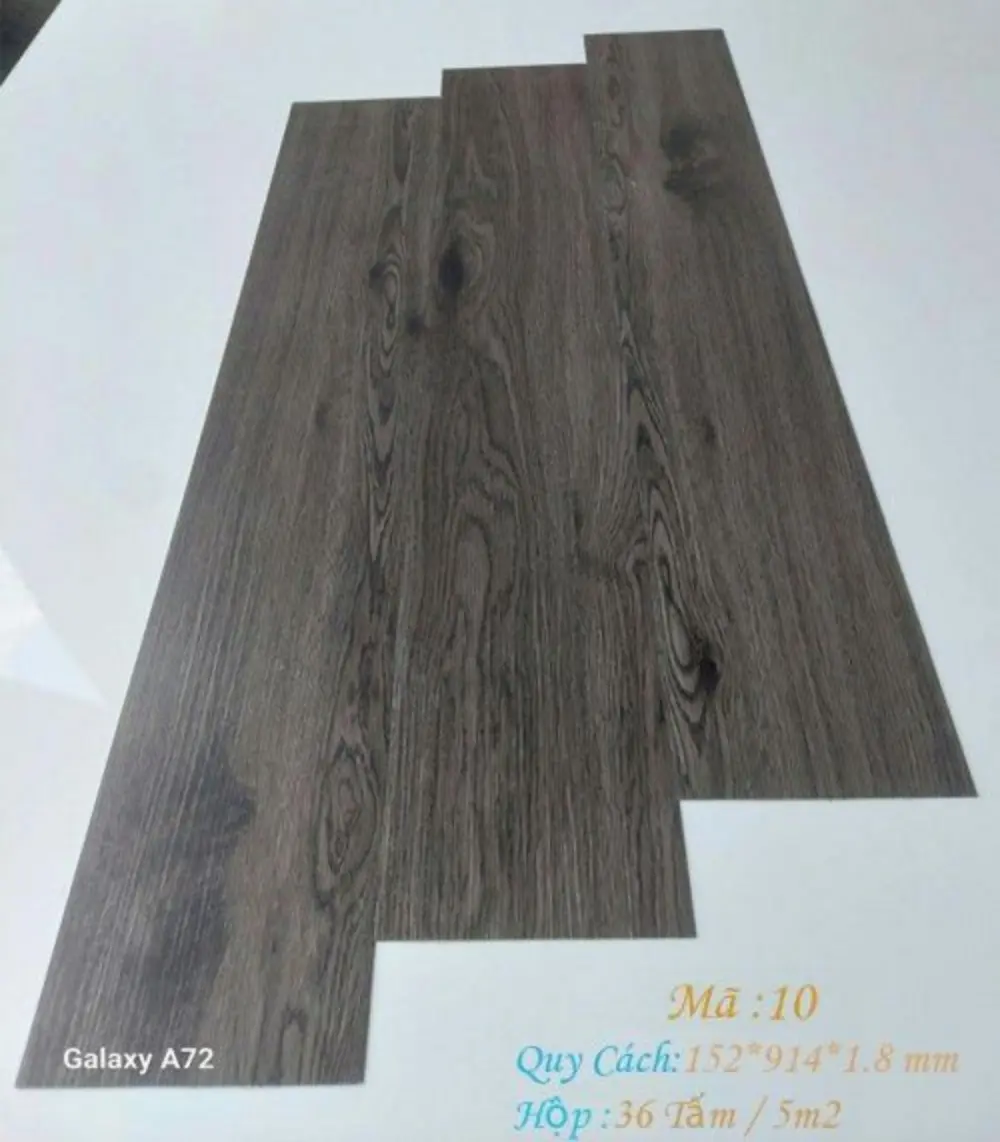 Sàn Nhựa Giả Gỗ Tự Dán - Dễ Thi Công, Bền Đẹp, Giá Tốt 1 Sàn Nhựa Giả Gỗ 1.8mm Mã MH10