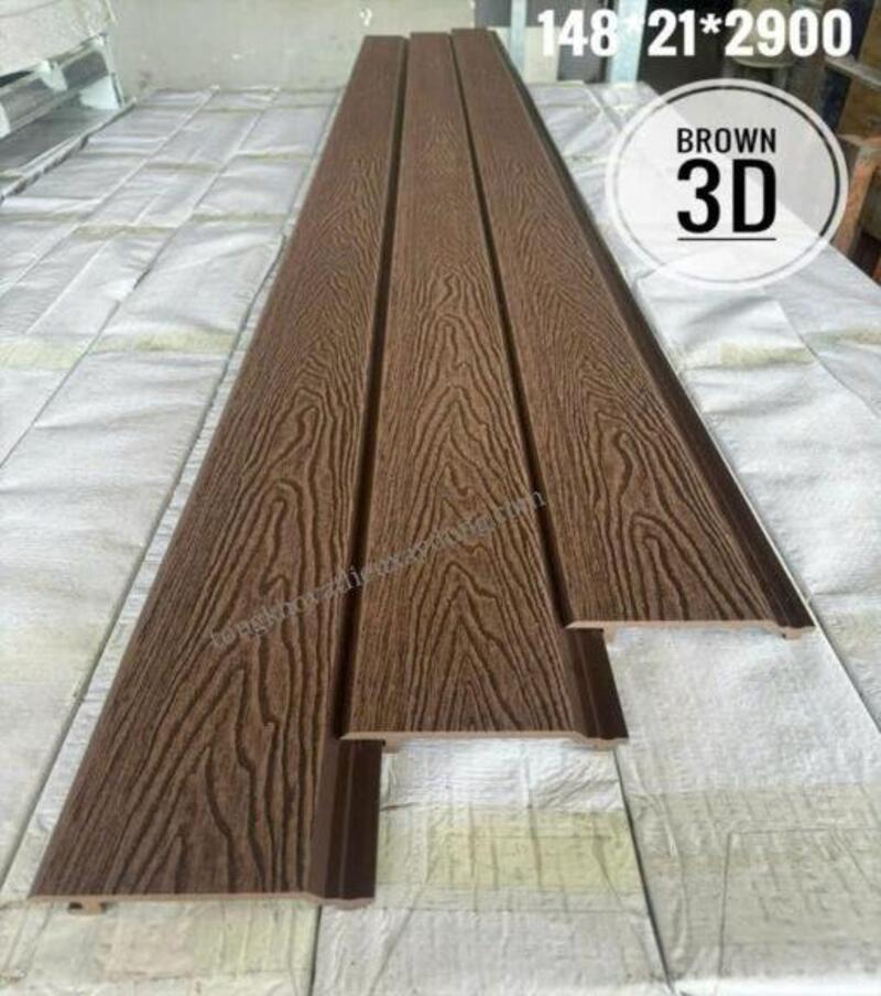Mẫu Tấm Nhựa Ngoài Trời Được Nhiều Người Sử Dụng Nhất Hiện Nay - Mẫu Brown 3D