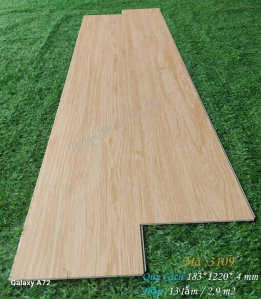 Sàn Nhựa Giả Gỗ Hèm Khóa Mã 3109 – 183x4x1220mm
