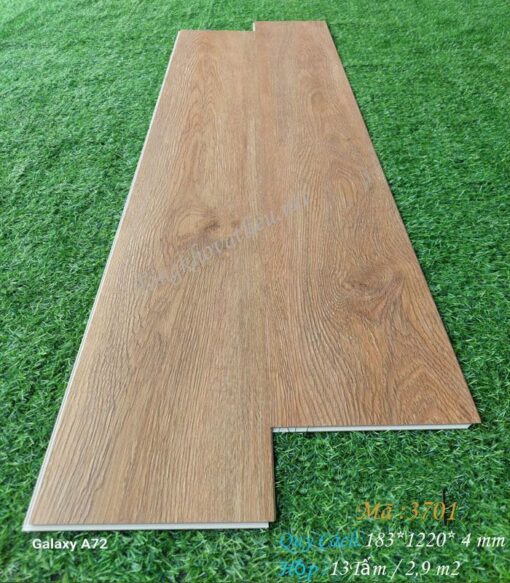 Sàn nhựa giả gỗ có hèm khoá mã 3701 - 4x183x1220mm