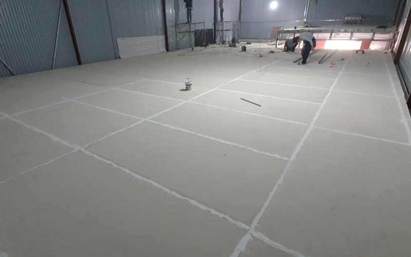 Hoàn thiện bề mặt sàn Cemboard