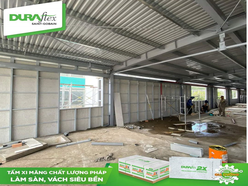 Tấm Cemboard chịu nước được ứng dụng để làm sàn và vách nhà vệ sinh