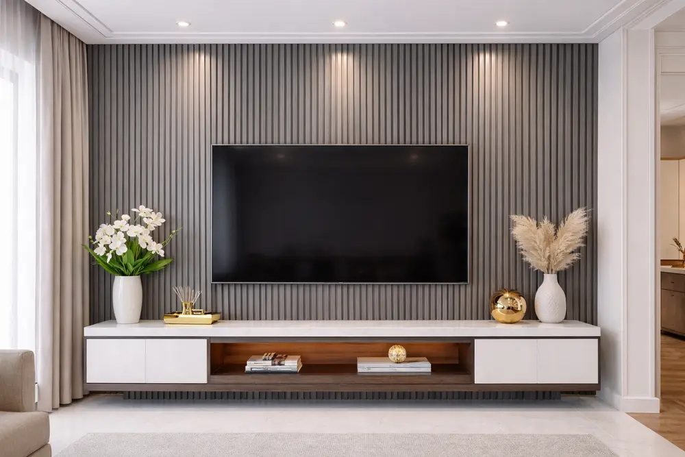 Màu xám tro hiện đại giúp không gian trở nên cá tính và đậm chất nghệ thuật đương đại