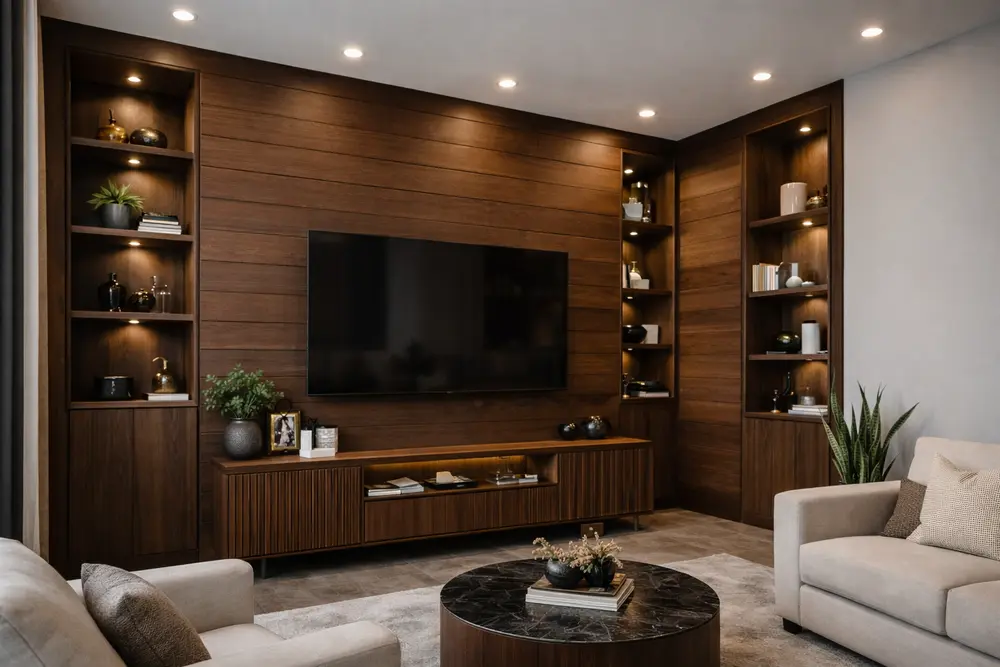 20+ Mẫu Nhựa Giả Gỗ ốp Tường Phòng Khách đẹp Nhất 2026