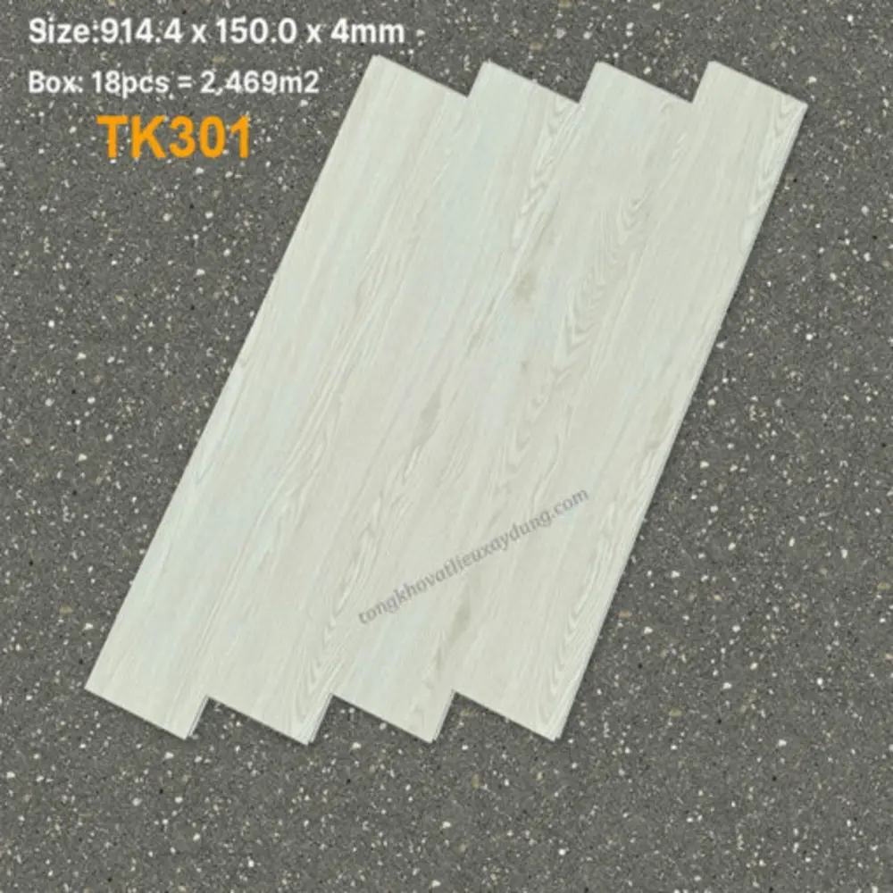 Sàn Nhựa Hèm Khóa Mã TK301 – 914.4*150*4mm