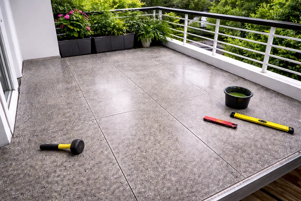 Sơn giả bê tông mài giúp mặt sàn phẳng mịn và mang đậm hơi thở kiến trúc Minimalism