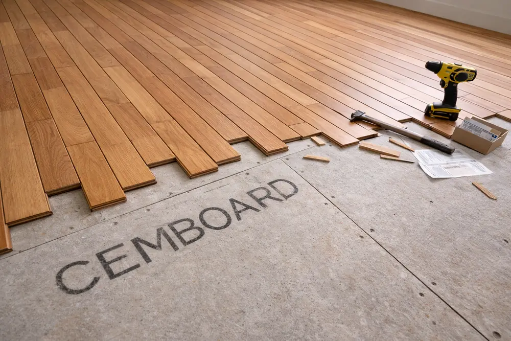 Gỗ tự nhiên kết hợp sàn nhẹ giúp gia chủ sở hữu không gian đẳng cấp với tải trọng tối ưu