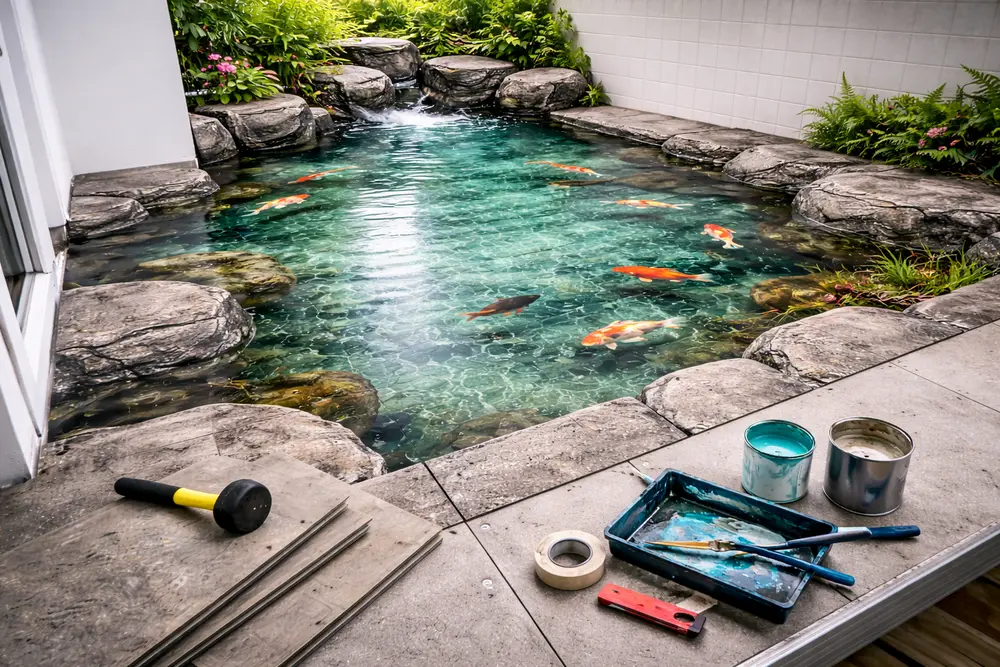 Sơn 3D biến mặt sàn thành một tác phẩm nghệ thuật độc đáo, khơi gợi cảm hứng sáng tạo