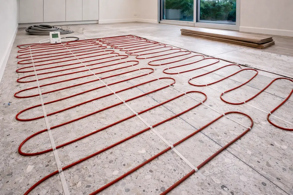 Khả năng chịu nhiệt của tấm cemboard giúp hệ sàn sưởi hoạt động an toàn và ổn định