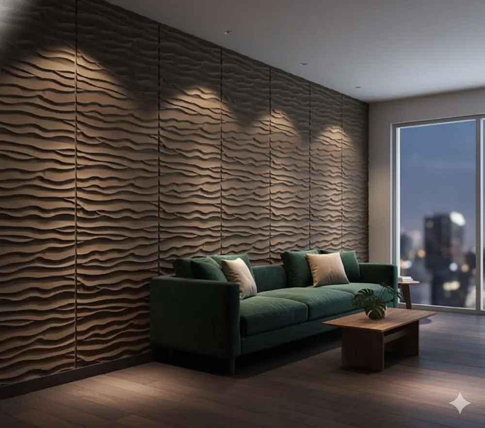 Sự đa dạng về mẫu mã giúp tấm ốp 3D xi măng có thể "chiều lòng" mọi phong cách thiết kế từ cổ điển đến hiện tại