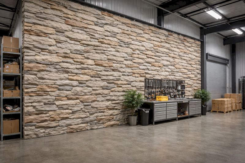 Tấm ốp tường PU Foam giả đá: Phân loại và báo giá "đá siêu nhẹ" 2026 4 Dòng đá suối giúp giải tỏa áp lực thị giác, mang lại sự thư thái tuyệt đối cho người trải nghiệm.