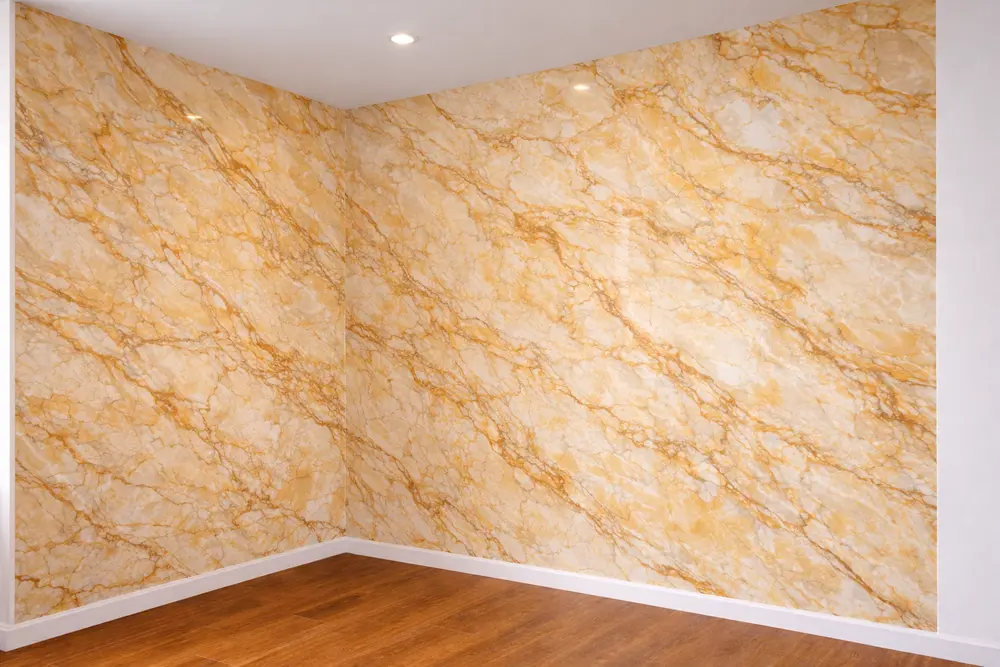 Tông màu vàng sang trọng tạo nên điểm nhấn quý phái cho các không gian rộng lớn