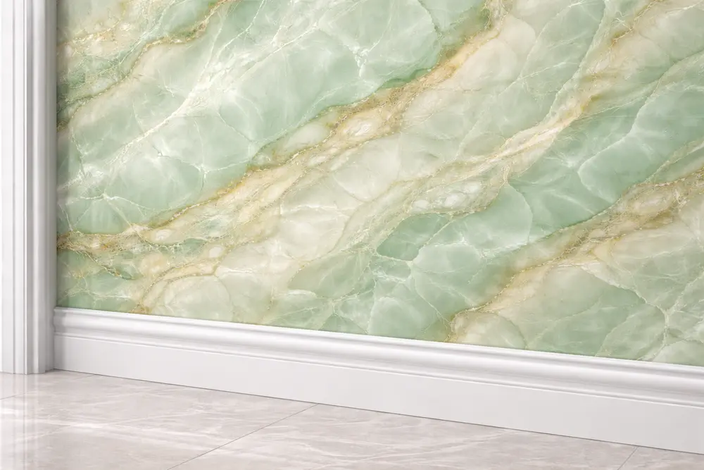 Sắc xanh ngọc tạo ra không gian thư giãn tuyệt vời và độc đáo cho ngôi nhà