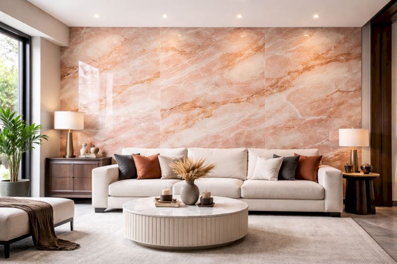 Tổng hợp 40 mẫu ốp nhựa giả đá phòng khách bền đẹp, giá ưu đãi 38 Vẻ đẹp tự nhiên của tấm PVC vân đá muối Himalaya mang lại năng lượng tích cực cho cả gia đình.