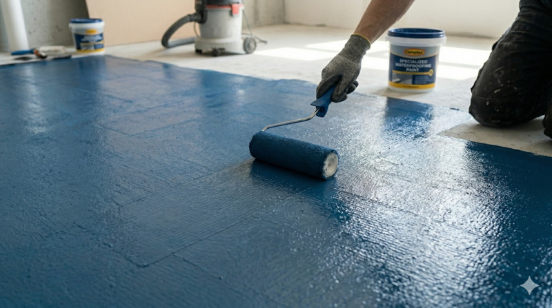 Quy trình Kỹ Thuật Chống Thấm Tấm Cemboard 7 bước chi tiết 7 Kỹ thuật quét chống thấm vuông góc đan xen