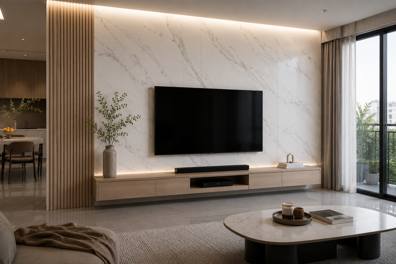 Vân đá Calacatta trắng xám là biểu tượng của sự sang trọng vượt thời gian
