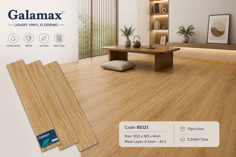Sàn nhựa Galamax là phương án cải tạo nền nhà nhanh chóng và kinh tế